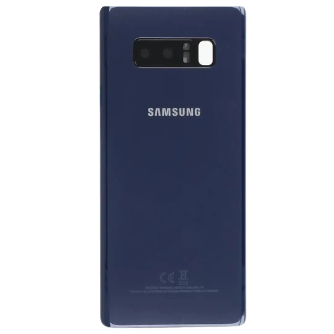 Samsung Galaxy Note 8 Back Glass Blue with Camera Lens